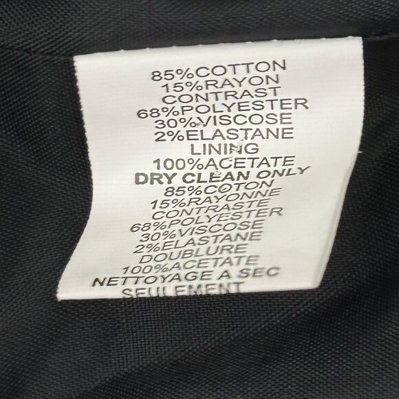 Trina Turk Crop Blazer Jacket Black Red Sz 10 - Picture 13 of 14